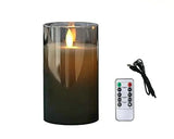 USB Rechargeable LED Pillar Candles