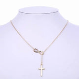 Vintage Infinite Cross Pendant Necklace