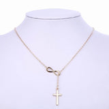 Vintage Infinite Cross Pendant Necklace